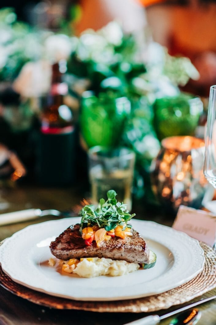 Wedding Decor and Food at Spruce Mountain Ranch | Larkspur Colorado Elopement Photographer