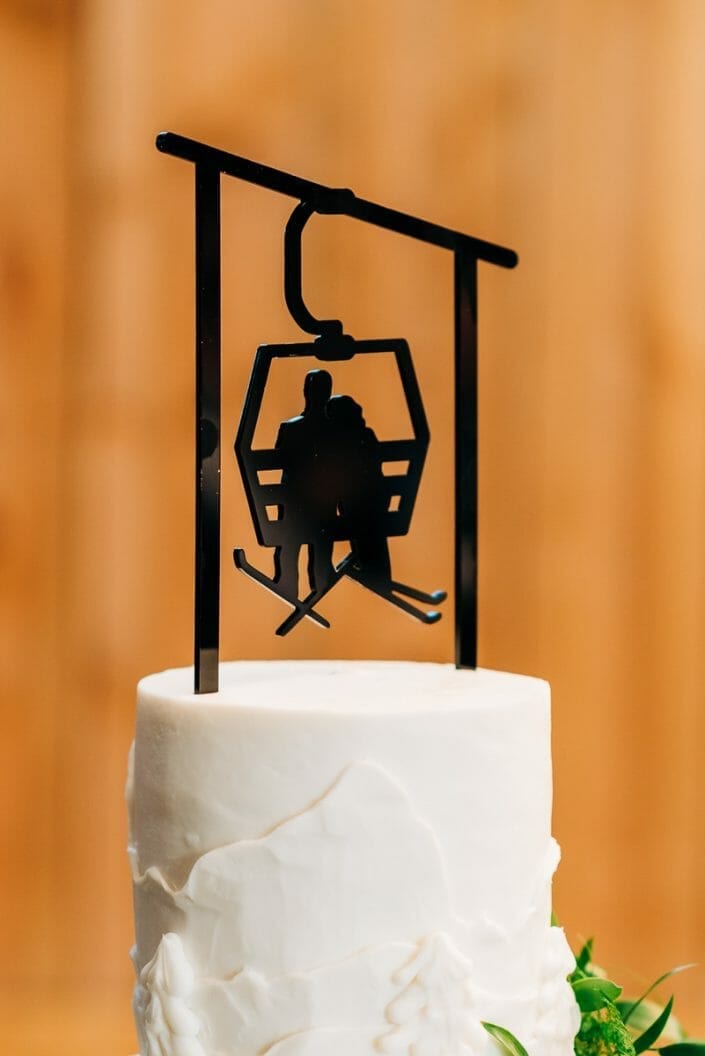 Wedding Cake Topper at Spruce Mountain Ranch | Larkspur Colorado Elopement Photographer