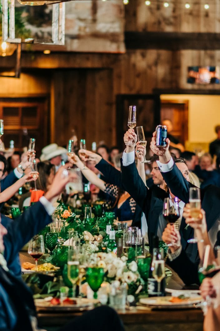 Wedding Reception at Spruce Mountain Ranch | Larkspur Colorado Elopement Photographer