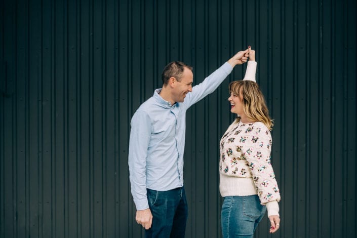 Denver Downtown Rooftop Portrait at Asterisk | Colorado Engagement Photographer