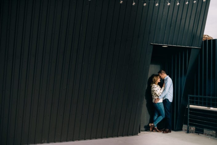 Denver Downtown Rooftop Portrait at Asterisk | Colorado Engagement Photographer