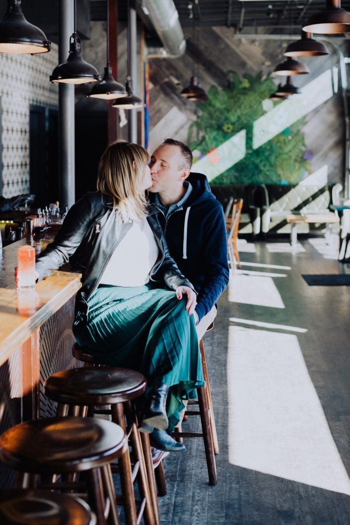 Urban Denver Middleman Bar Portrait | Colorado Engagement Photographer