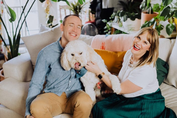 Urban Denver Home Family Portrait | Colorado Engagement Photographer