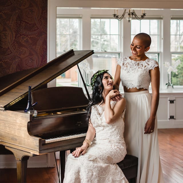 Denver LGBTQIA+ wedding photographer captures couple connection