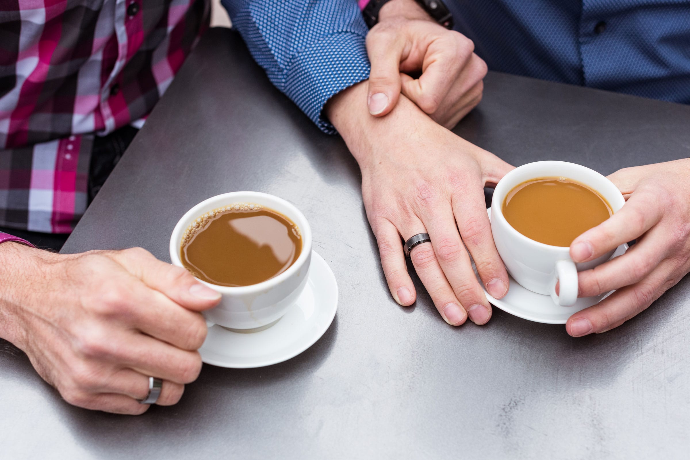 Colorado urban downtown same sex wedding photography | LGBTQ engagement photographer | Denver and Boulder photos