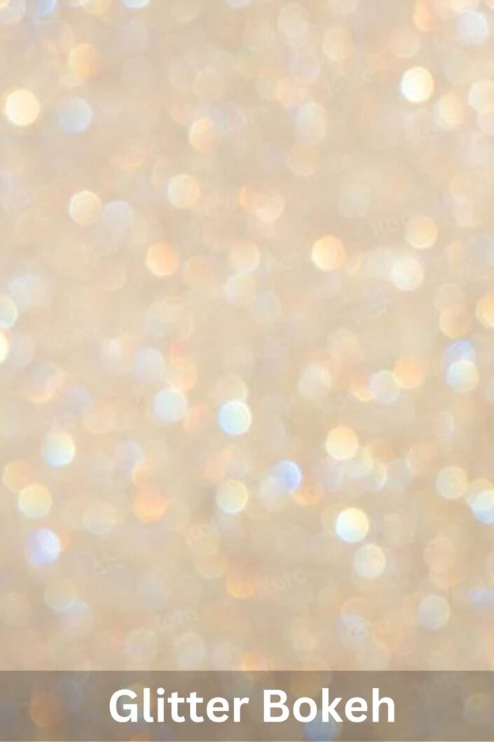 Studio headshot full body portrait photography background options | Glitter Gold Bokeh