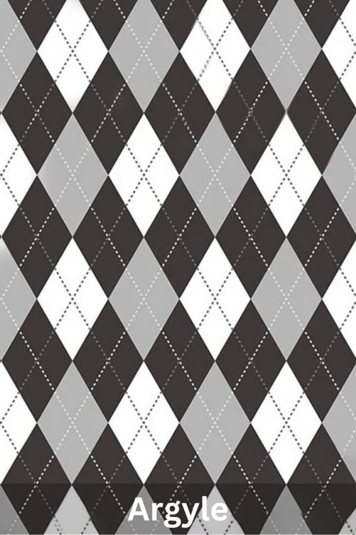 Studio headshot photography background options | White Gray Black Argyle Holiday Backdrop