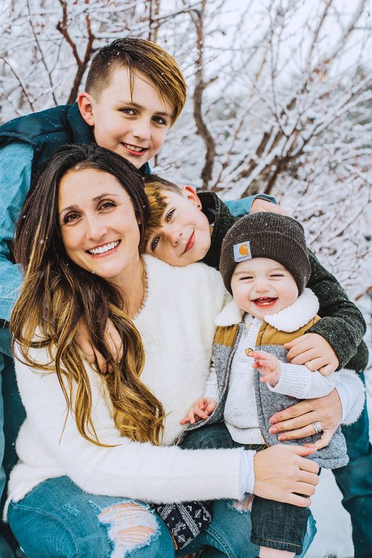 Vertical family portrait by From the Hip Photo Colorado