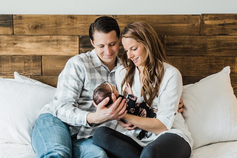 At-home newborn photography session by Denver photographer From the Hip Photo