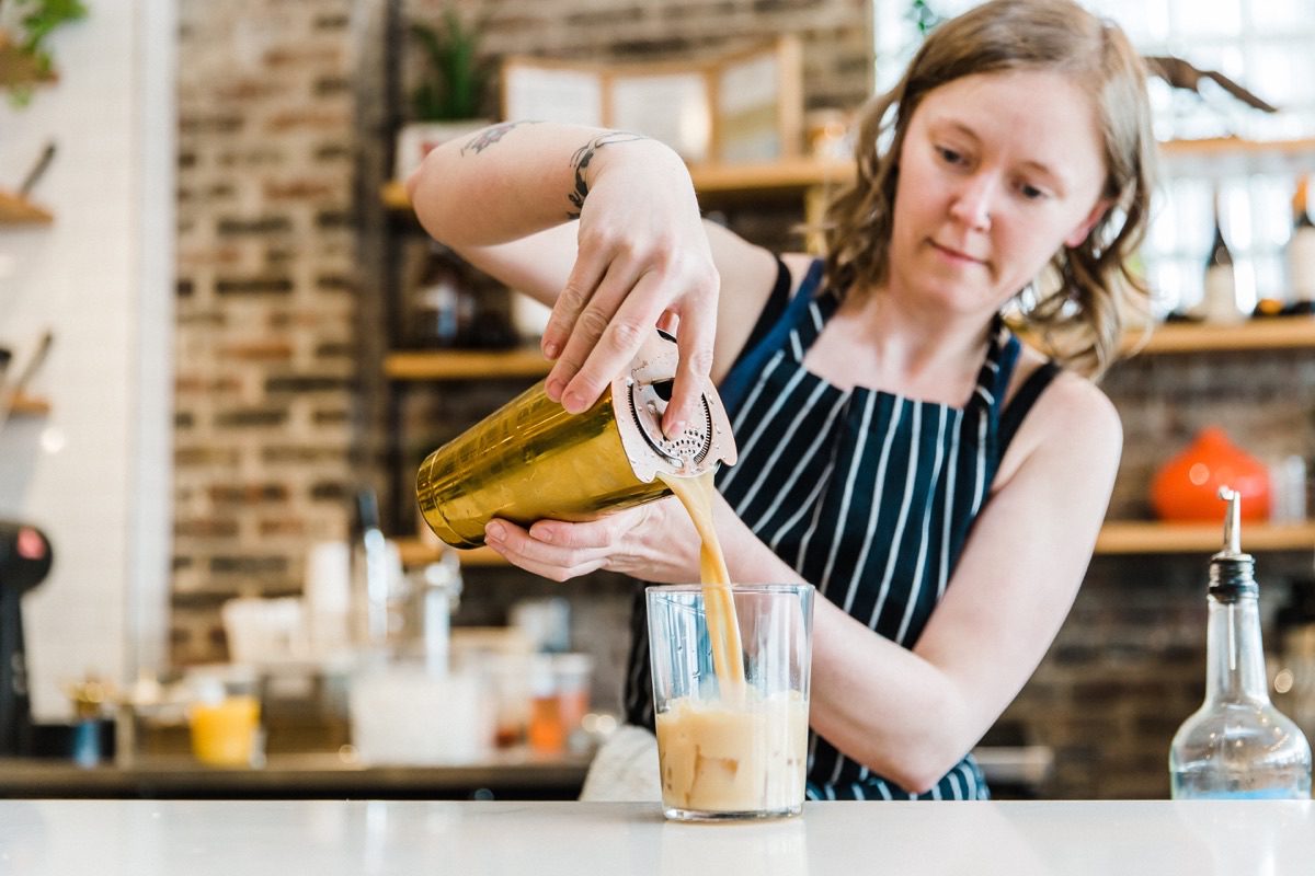 Denver food photographer shoots signature steak entree at fine dining restaurant