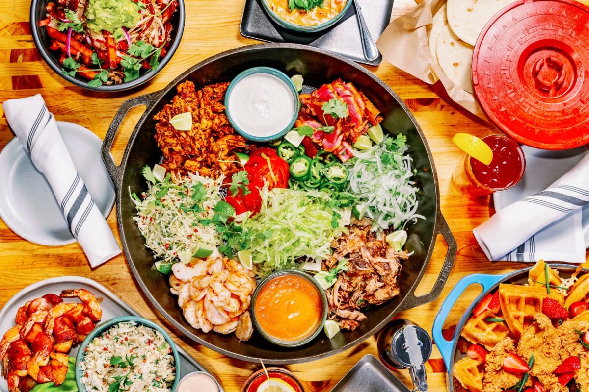 Denver food photographer documents seared scallop entree at fine dining venue