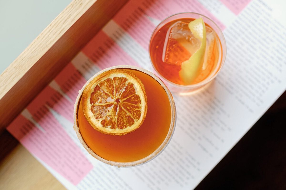 Denver food photographer documents craft cocktail flight at speakeasy bar