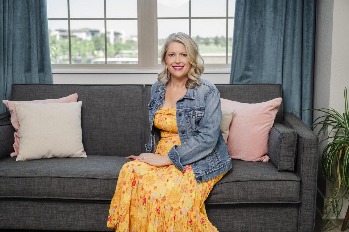 Lifestyle portrait in home setting