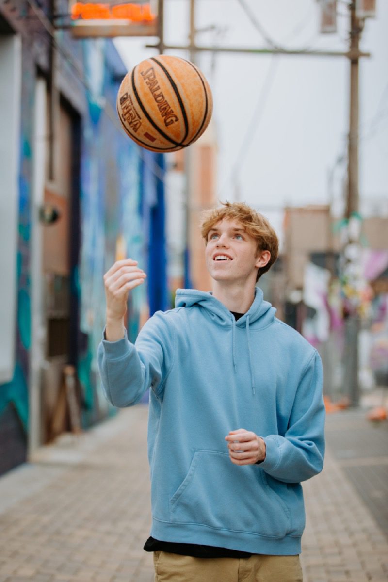 Denver senior portrait photographer urban portrait