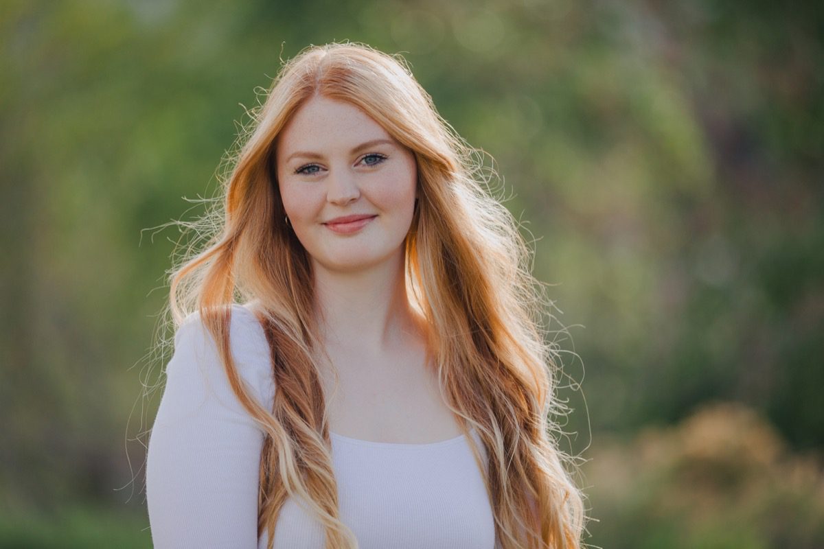 Denver senior portrait photographer candid moment