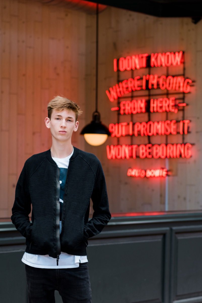 Denver senior portrait photographer LoDo Union Station session