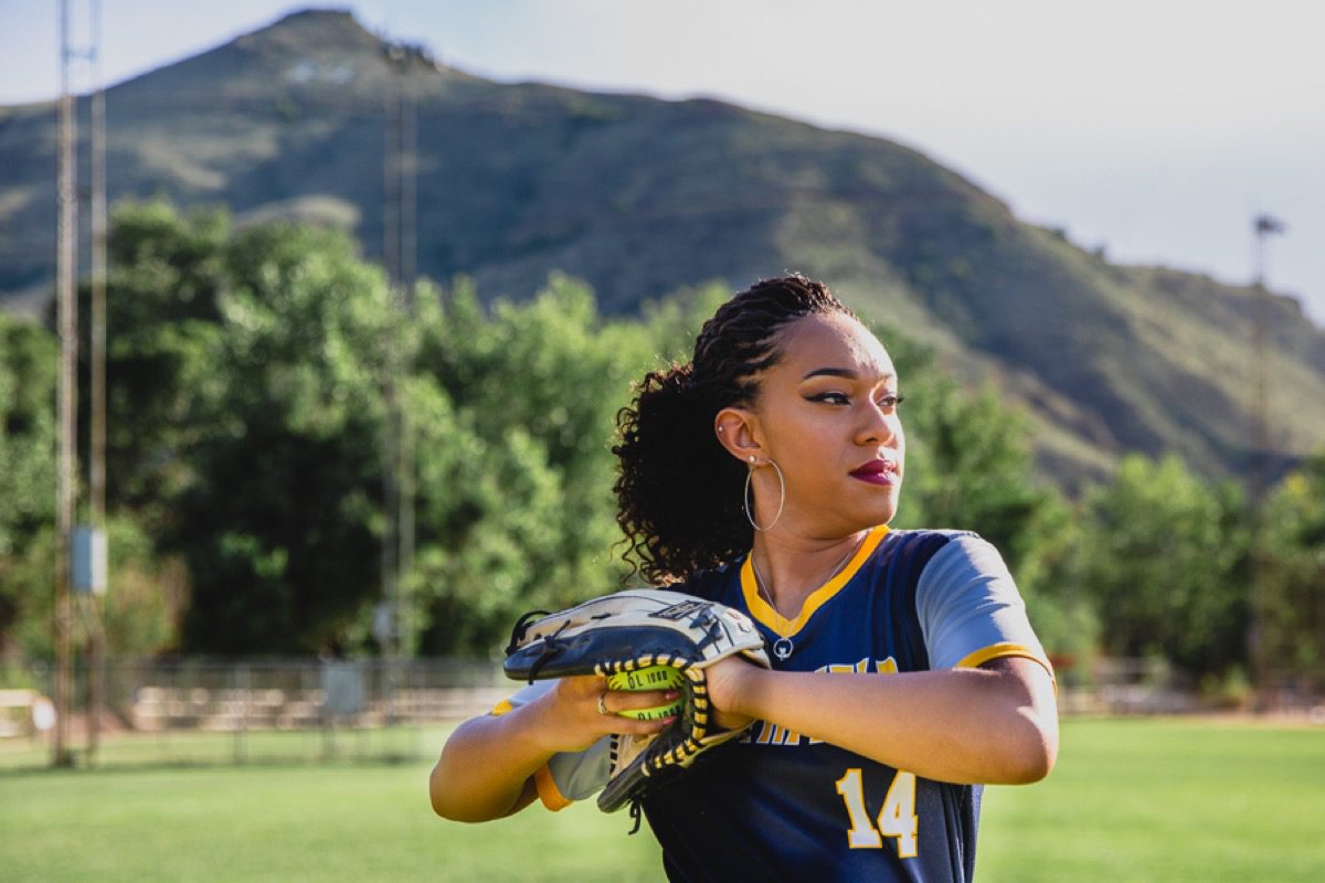 Denver senior portrait photographer park portrait