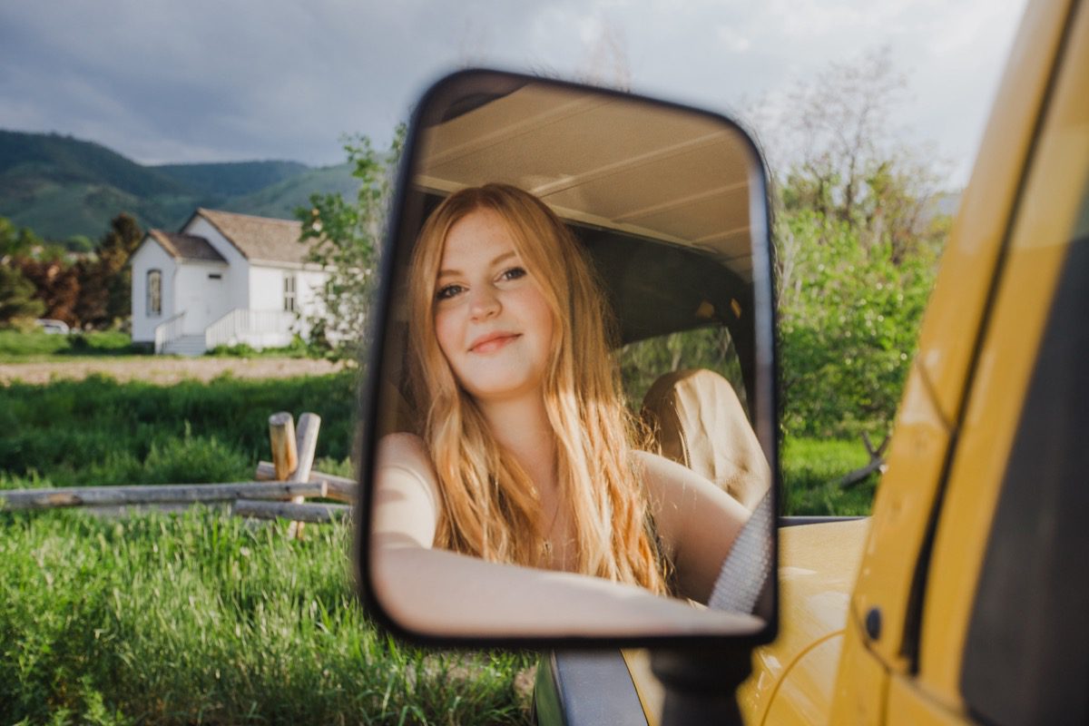 Denver senior portrait photographer natural light portrait