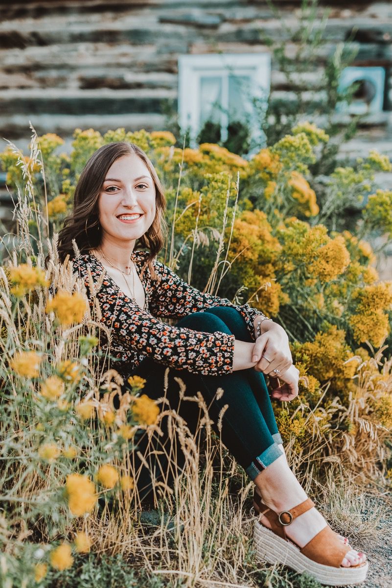 Denver senior portrait photographer Natalia multiple outfits