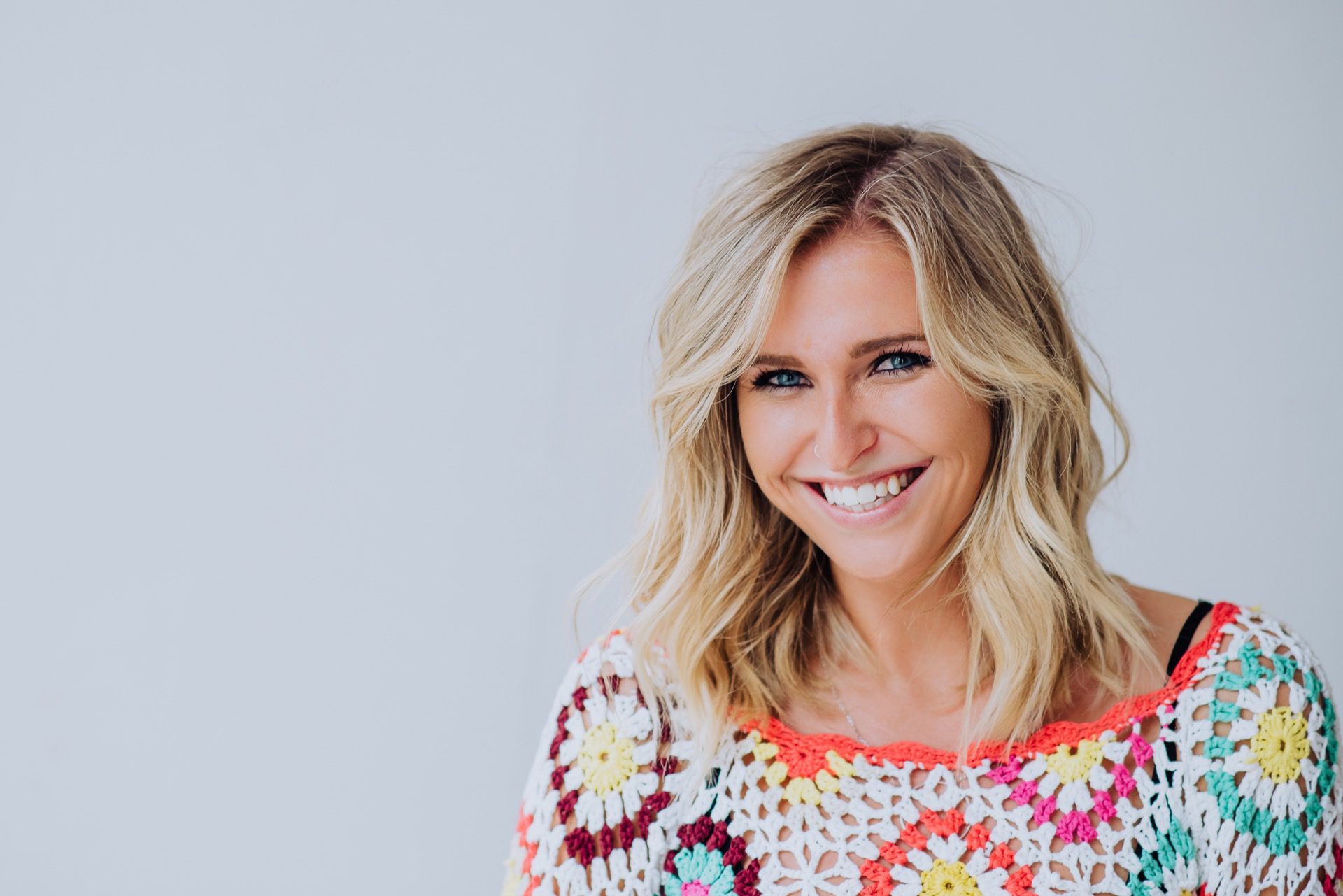 Professional headshot lounge setup