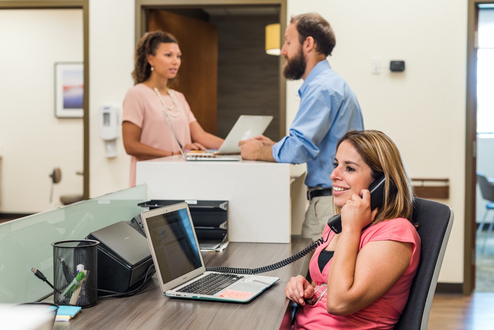Optometry staff team photo by From the Hip Photo Denver