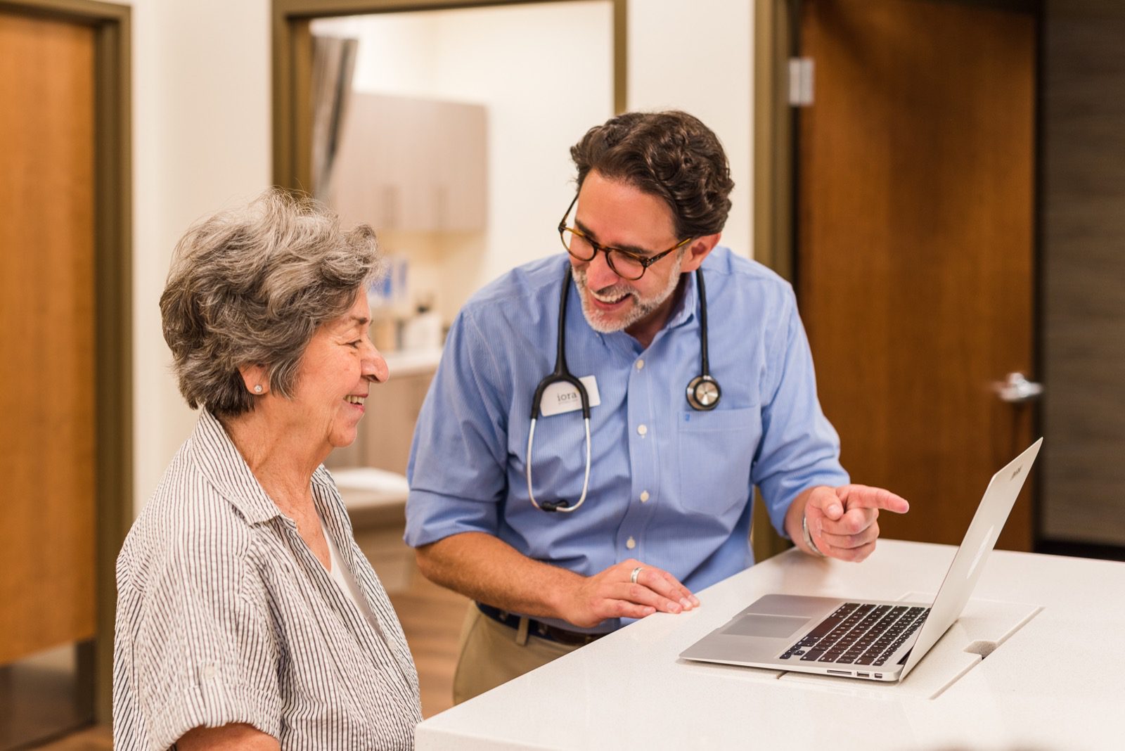 Optometry clinic professional team portrait Denver