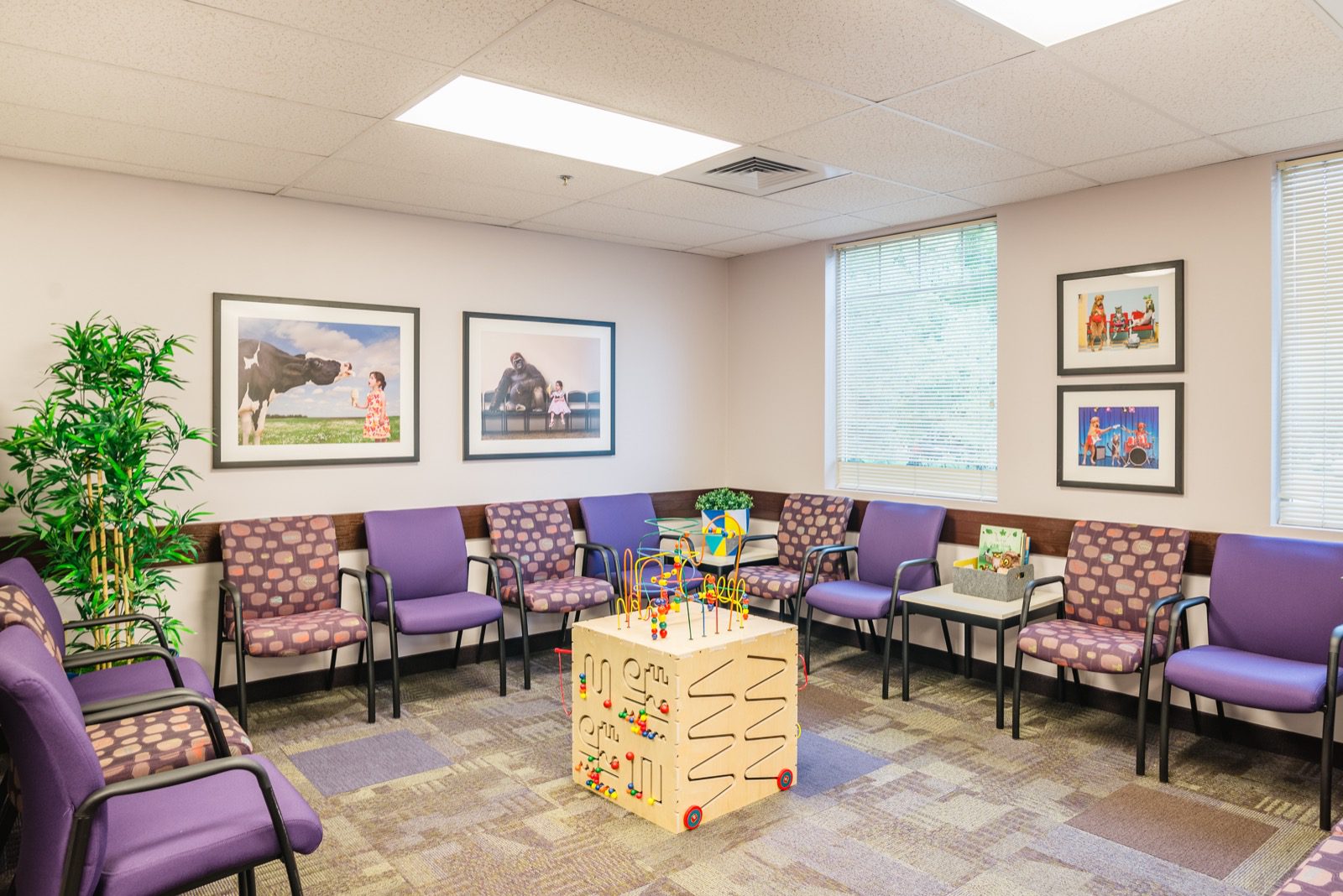 Kid-friendly pediatric office interior Denver
