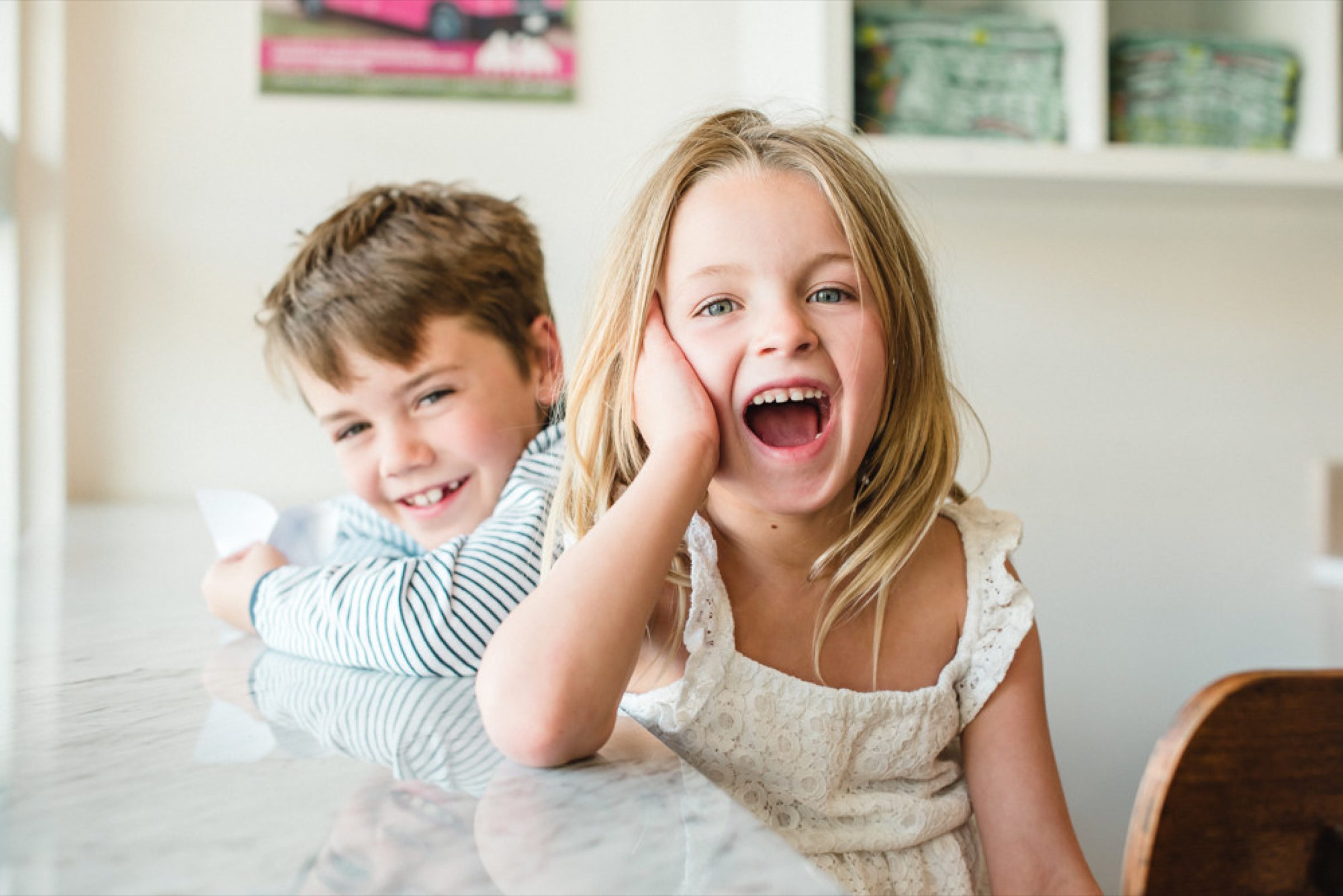 Pure joy at the ice cream counter -- the moment the product earns its smile