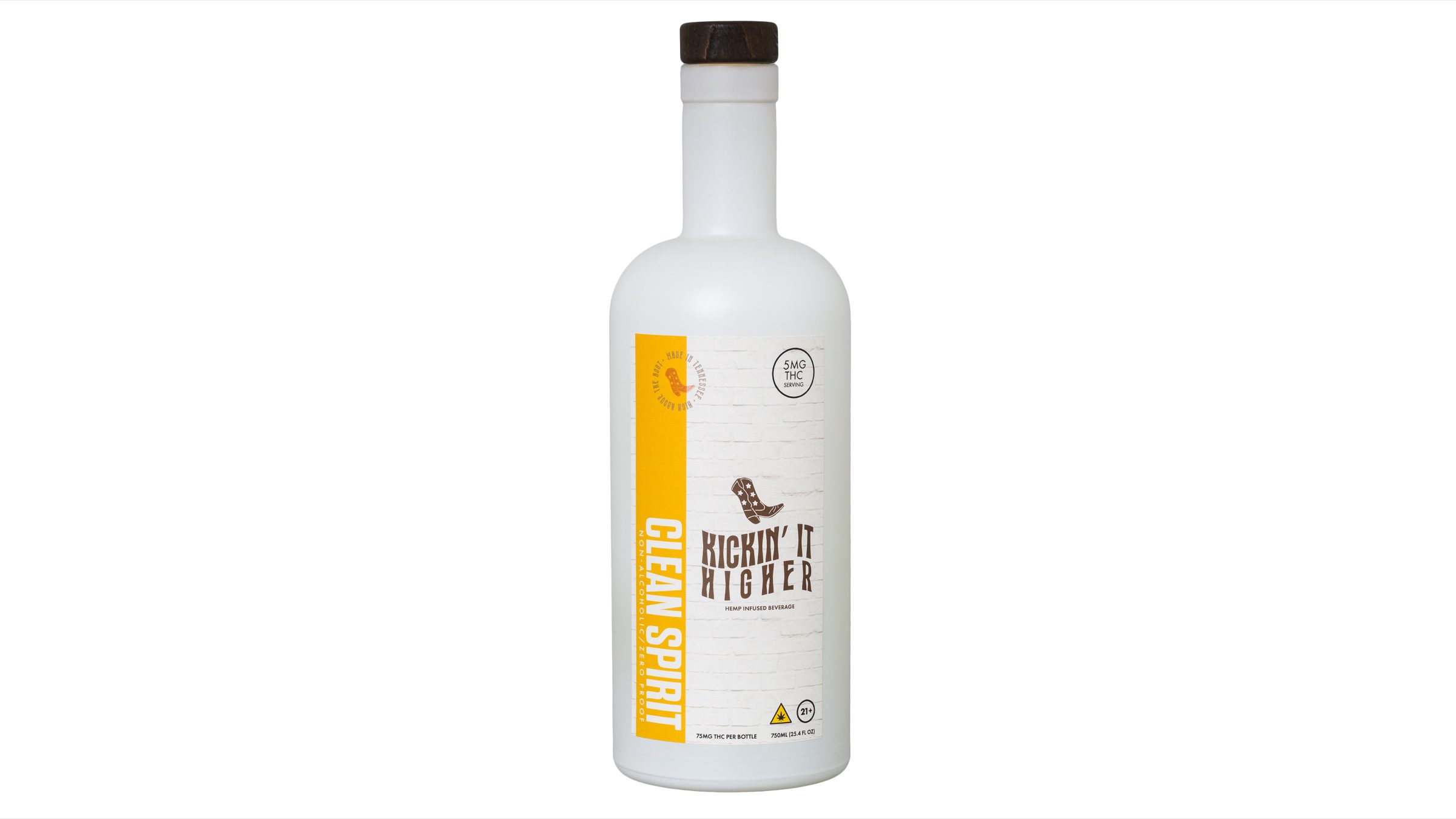 Hero bottle on clean white seamless